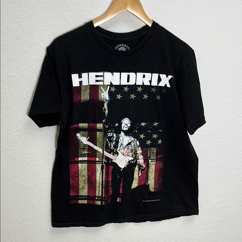 Black Jimi Hendrix Short Sleeve Tee Size L